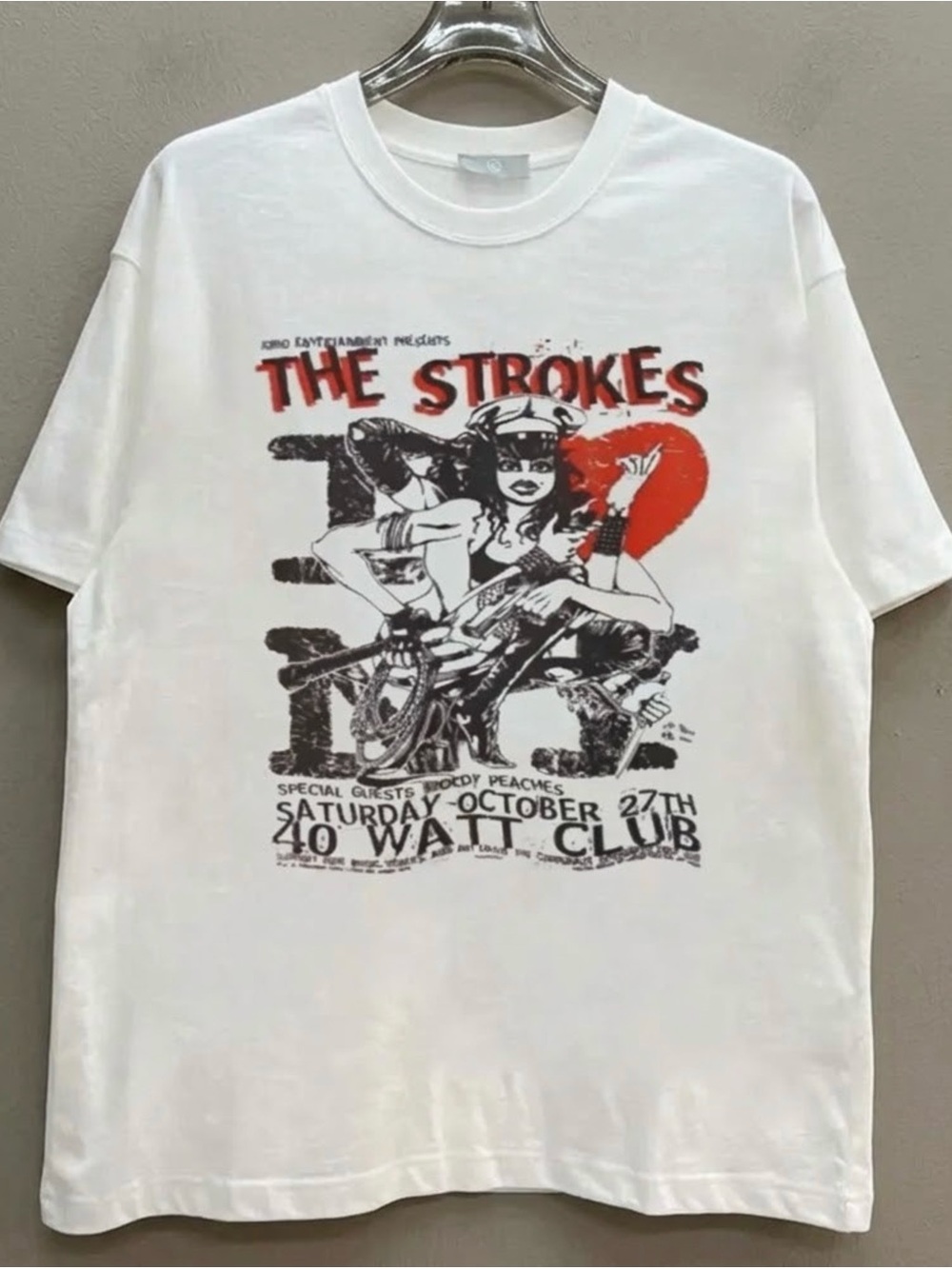 The Strokes Rock Band October 27th Tour Graphic Band Tee